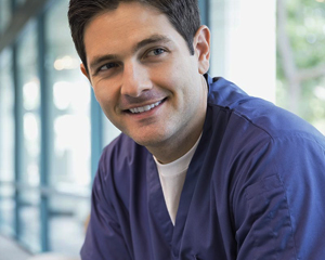 smiling male nurse